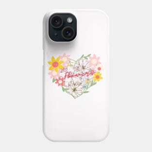 Flowers lines Phone Case