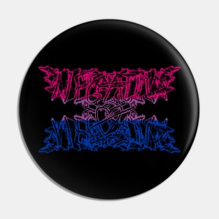 Negative Øhio Logo - Brutal Bi Logo Pin