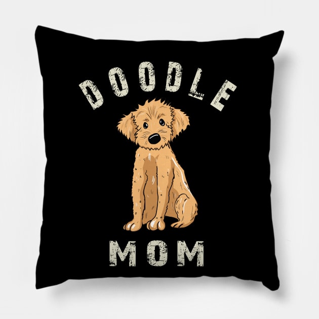 Doodle Mom Pillow by LetsBeginDesigns