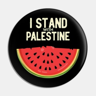 I stand with palestine Pin