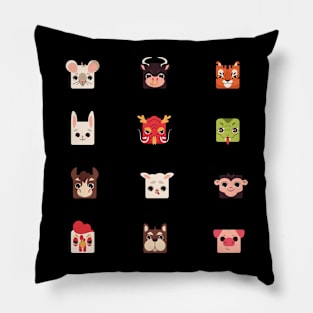 Lunar New Year Chinese Zodiac Pillow