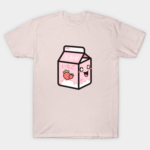 Pink Strawberry Milk Shirt Strawberry Milk Tee Kawaii 
