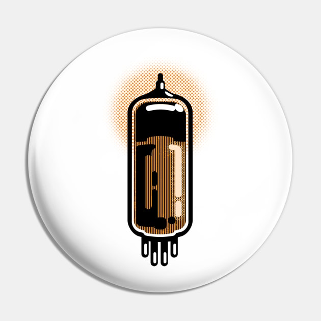 Amplifier Tube in Comic book style Pin by SerifsWhiskey