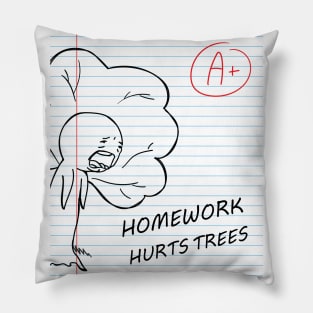Hate homework Pillow
