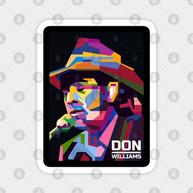 Abstract Country Legend Musician Magnet by smd90