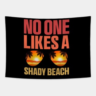 No One Like A Shady Beach, Summer Traveling Surfing Tapestry