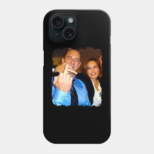 Vintage Elliot Stabler And Olivia Benson Middle Finger Phone Case