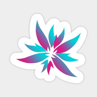 Neon Flower Magnet