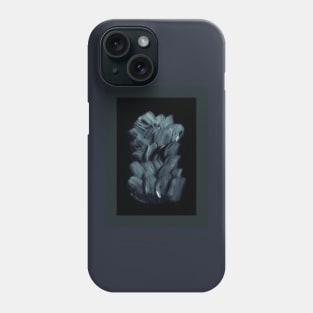 Melancholy. Dark Flower In Blue. Phone Case