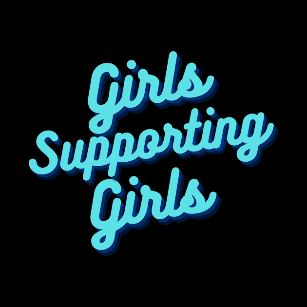 v2 Blue Girls Supporting Girls by Just In Tee Shirts