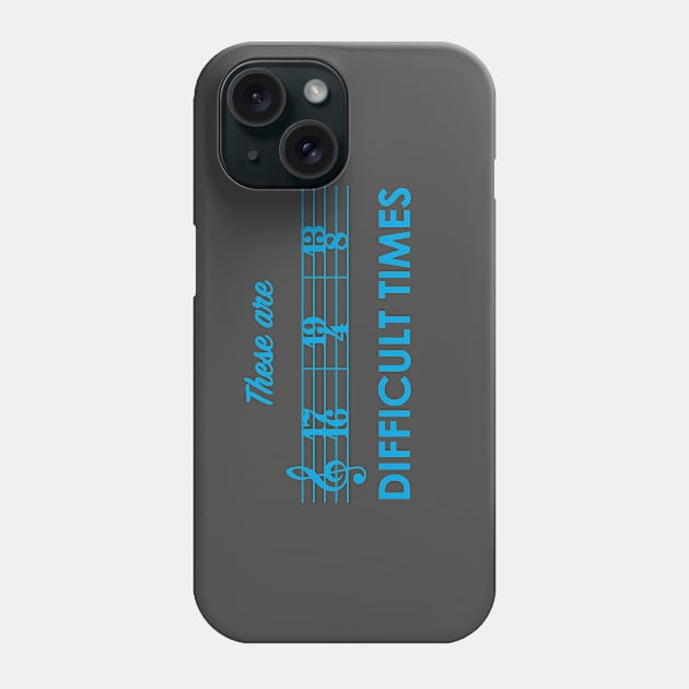 These Are Difficult Times Phone Case by MatthewJPool