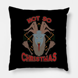 Not So Christmas Funny Devil Satanic Pillow