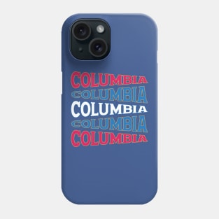 NATIONAL TEXT ART USA COLUMBIA Phone Case