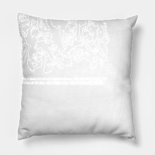 T.S. Eliot's "The Hollow Men" (white) Pillow