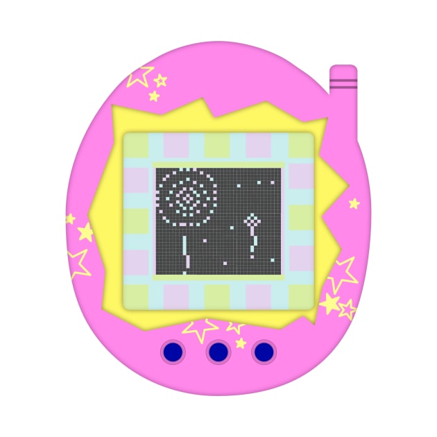 Tamagotchi fireworks by sparklyclarke