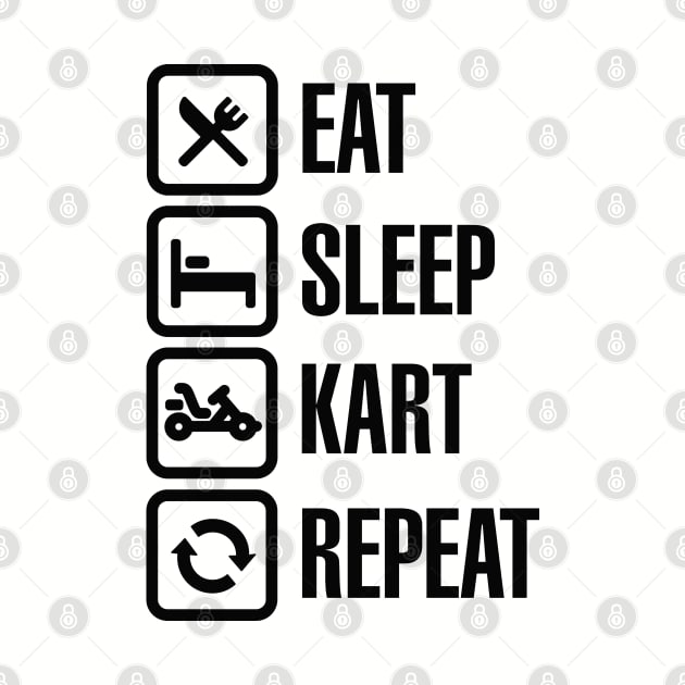 Eat sleep kart karting go-karts repeat by LaundryFactory