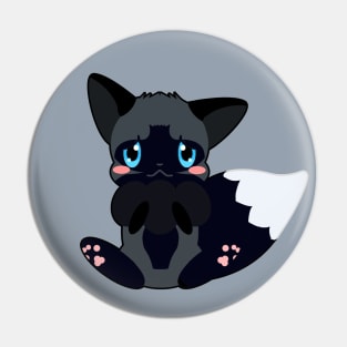 Cute Little Silver Fox Pin