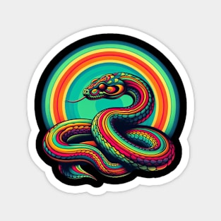 psychedelic snake Magnet