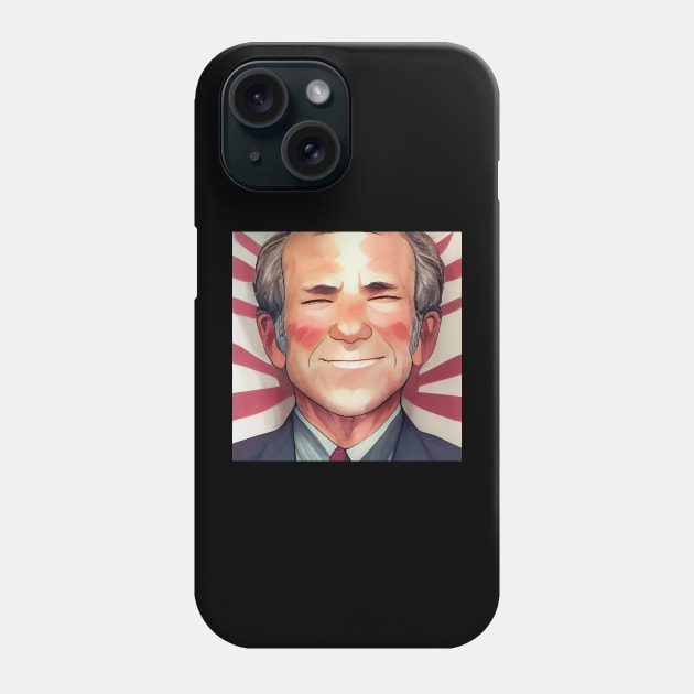 George W. Bush | Manga style portrait Phone Case by Classical