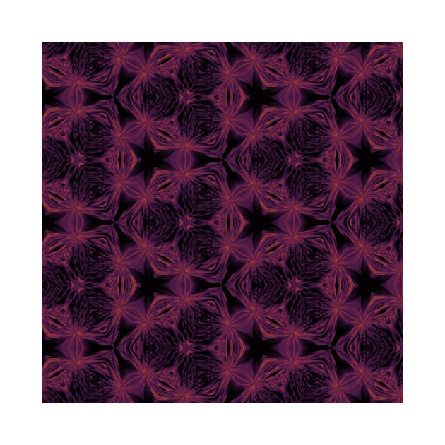 Magenta Floral Kaleidoscope Wallpaper Vintage by Moon Art