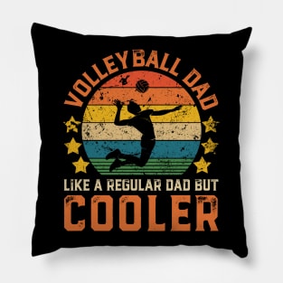 Volleyball Dad Funny Vintage Volleyball Player Father's Day Gift Pillow