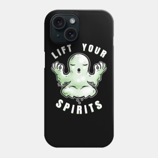 Lift Your Spirits Ghost Yoga Meditation Spirit Halloween Phone Case