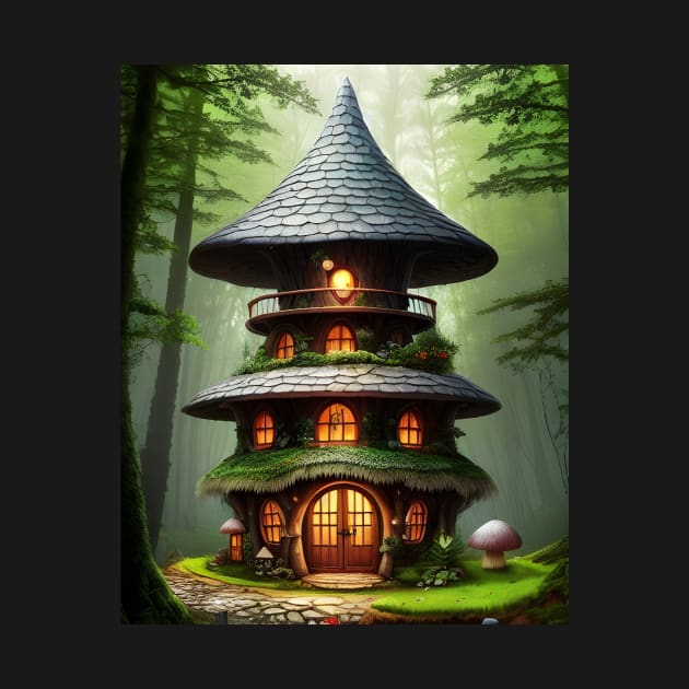 Mushroom House 03 by Jaymz Weiss Designz