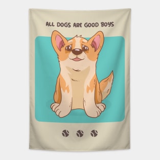 all dogs are good boys Tapestry