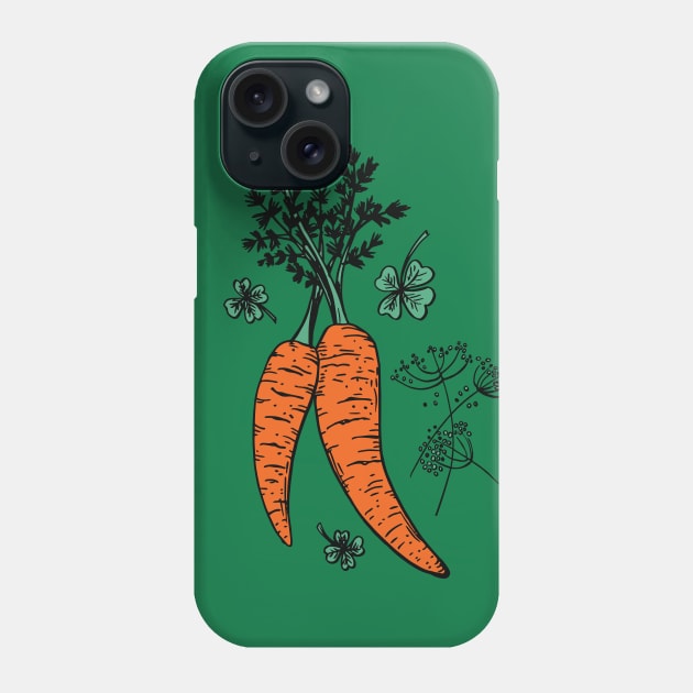 Carrots Phone Case by SWON Design