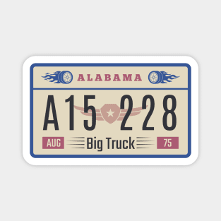 Alabama License Plate Magnet