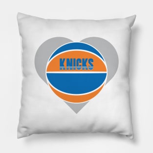 Heart Shaped New York Knicks Basketball Pillow