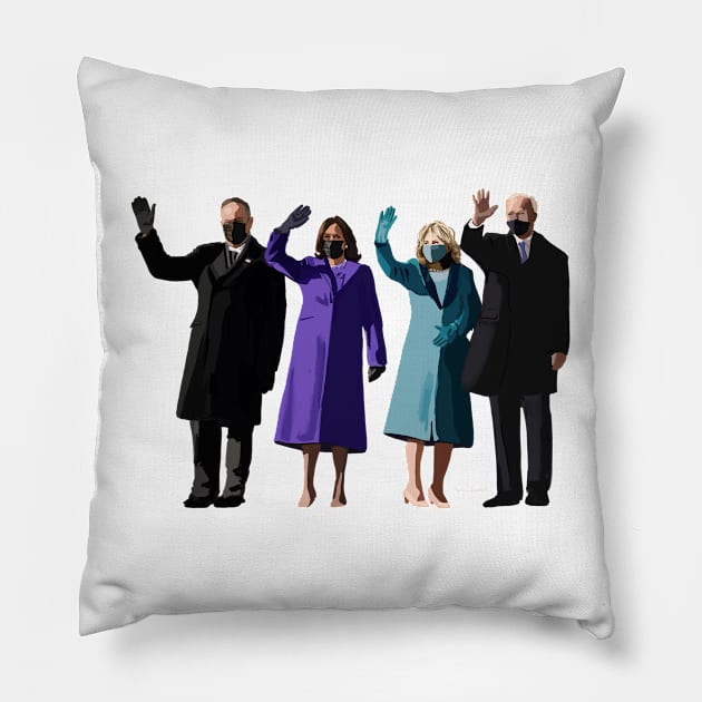 POTUS, FLOTSUS, Vice President, and Second Gentleman Pillow by MamaODea