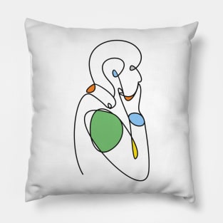 Thinking Man Pillow