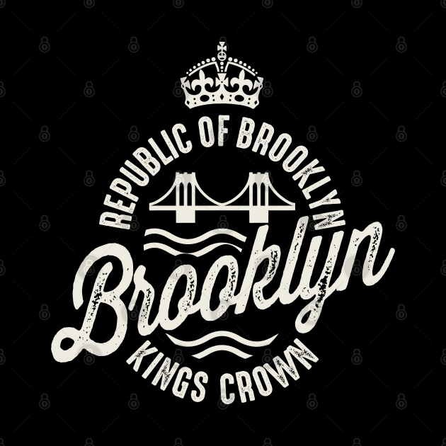 Republic Of Brooklyn Kings Crown Vintage by Designkix