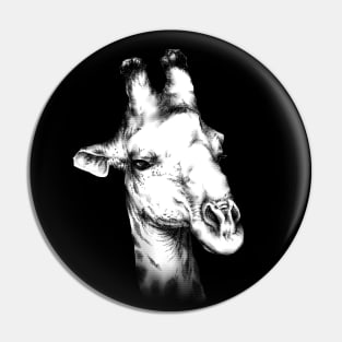 Giraffe Animal Portrait Pin