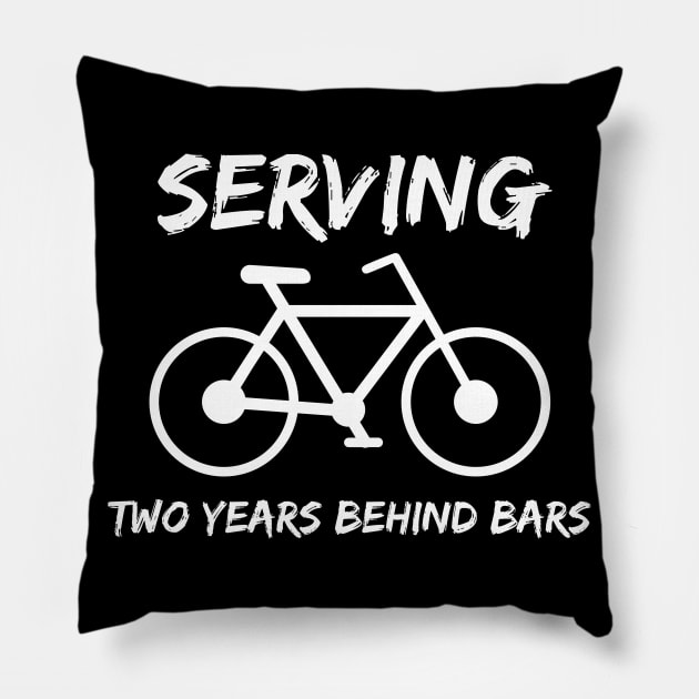 Serving Two Years Behind Bars LDS Mormon Missionary Bicycle Shirt Hoodie Sweatshirt Pillow by MalibuSun