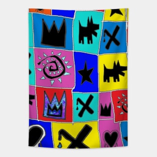 Graffiti Dogs Tapestry