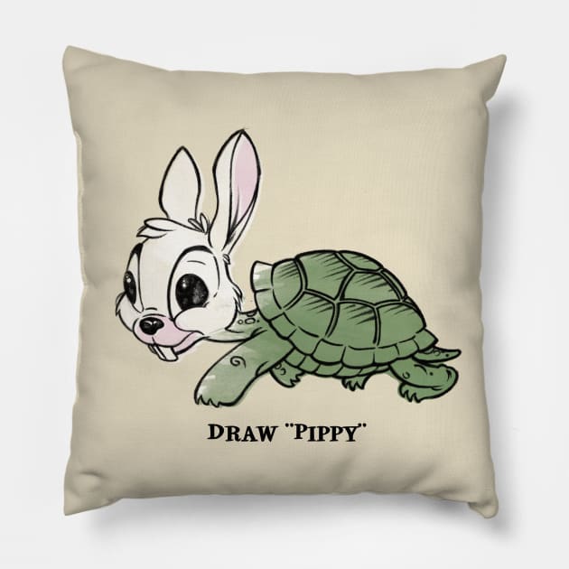 Vintage Draw Pippy Pillow by StudioPM71