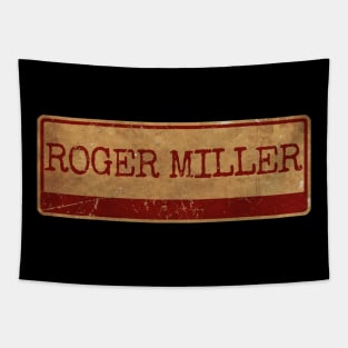 Aliska, text red gold retro Roger Miller Tapestry