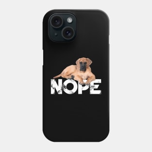 Nope Lazy Great Danes Dog Lover Phone Case