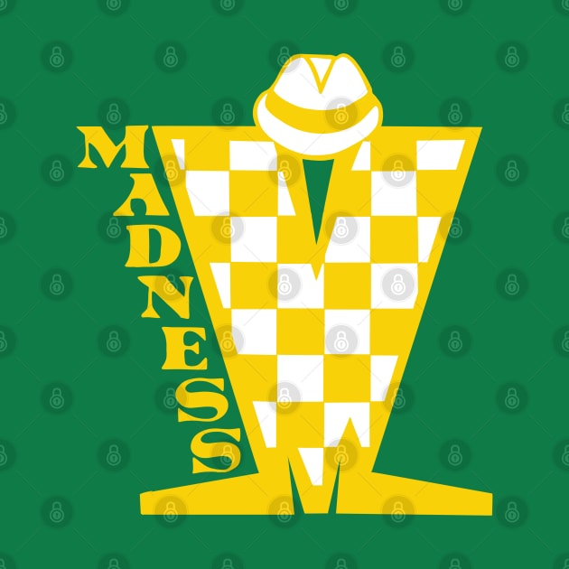 Madness HD Checkerboard Gold & White by Skate Merch