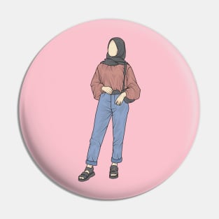 Blue Denim Moon Collection Pin