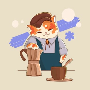 Barista Cat - Stephan T-Shirt