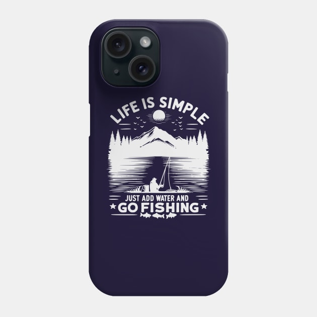 fishing Phone Case by AOAOCreation