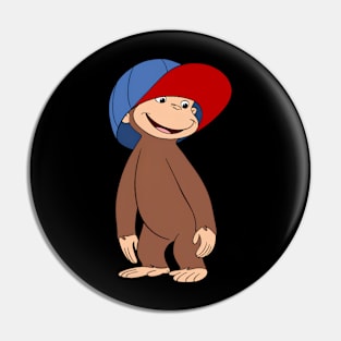 Curious George Cup Redblue Pin