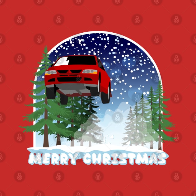 Lancer Evo Christmas Car Jump by HSDESIGNS