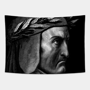 High Resolution Gustave Doré Illustration Dante Alighieri Portrait Tapestry