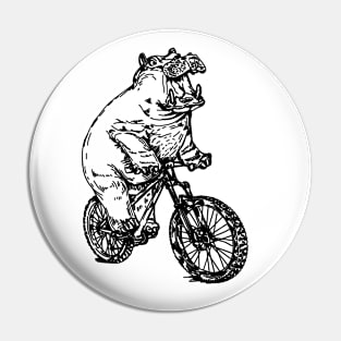 SEEMBO Hippopotamus Cycling Bicycle Bicycling Biking Bike Pin