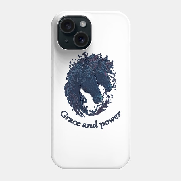 Grace and power, horse Phone Case by ElArrogante