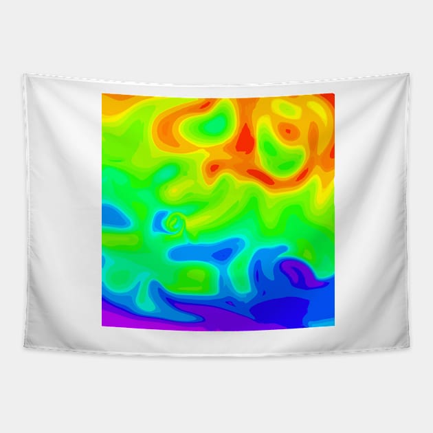 Rainbow heat map Tapestry by Keniixx